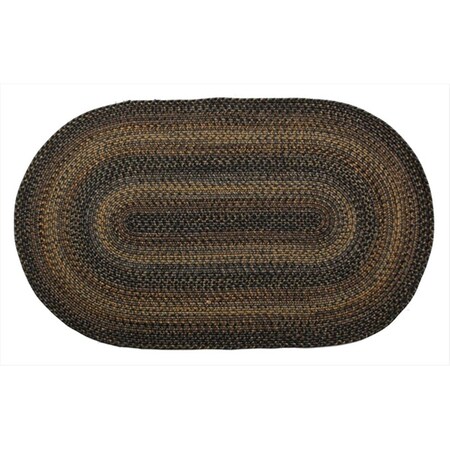 Homespice Decor Black Forest Ultra Durable Braided Rugs - Oval 321022